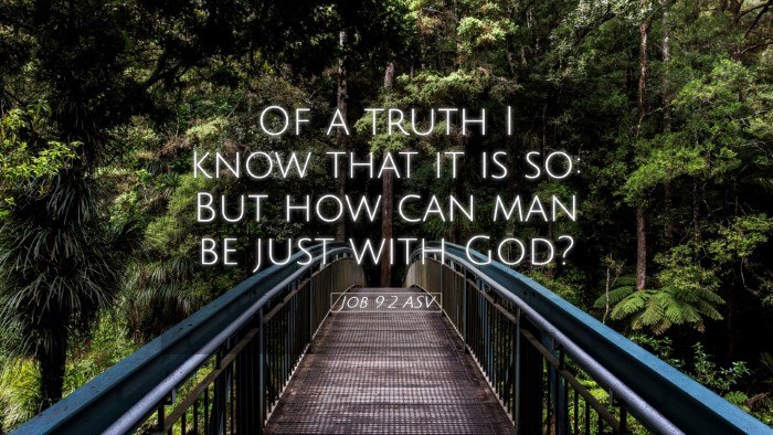 Picture 05 - Job 9:2 ASV Desktop Wallpaper - Of a truth I know that it is so: But how can man - Desktop Bible Verse Wallpaper