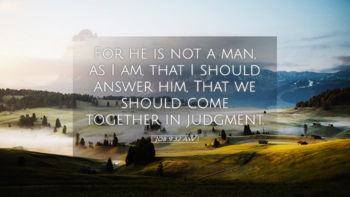 Picture 05 - Job 9:32 ASV Desktop Wallpaper - For he is not a man, as I am, that I should - Desktop Bible Verse Wallpaper