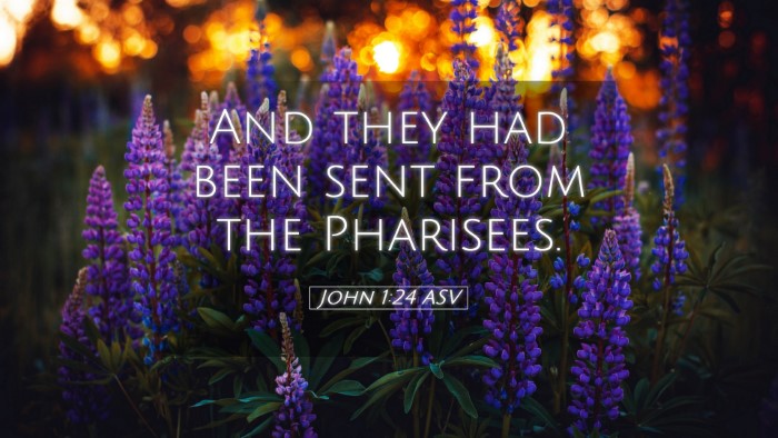 Picture 05 - John 1:24 ASV Desktop Wallpaper - And they had been sent from the - Desktop Bible Verse Wallpaper
