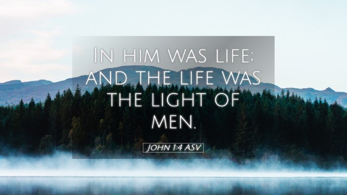 Picture 05 - John 1:4 ASV Desktop Wallpaper - In him was life; and the life was the light of - Desktop Bible Verse Wallpaper