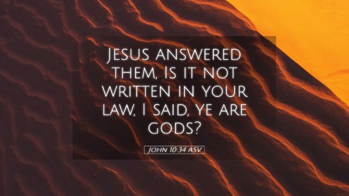 Picture 05 - John 10:34 ASV Desktop Wallpaper - Jesus answered them, Is it not written in your - Desktop Bible Verse Wallpaper
