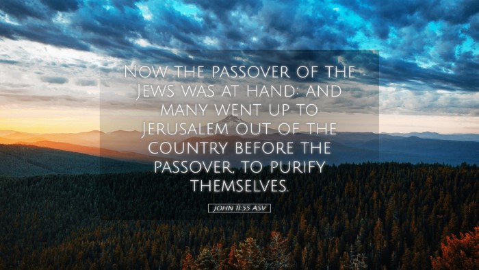 Picture 05 - John 11:55 ASV Desktop Wallpaper - Now the passover of the Jews was at hand: and - Desktop Bible Verse Wallpaper