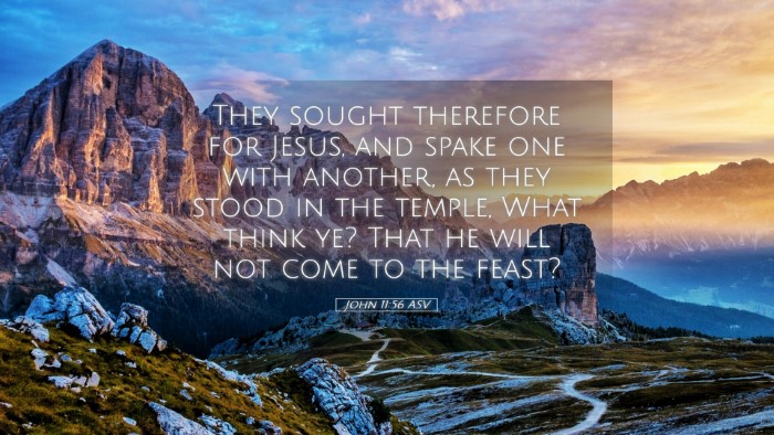 Picture 05 - John 11:56 ASV Desktop Wallpaper - They sought therefore for Jesus, and spake one - Desktop Bible Verse Wallpaper