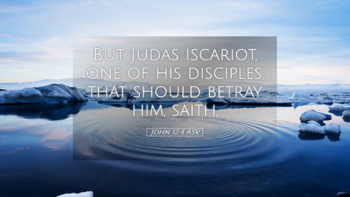 Picture 05 - John 12:4 ASV Desktop Wallpaper - But Judas Iscariot, one of his disciples, that - Desktop Bible Verse Wallpaper