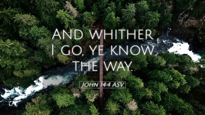 Picture 05 - John 14:4 ASV Desktop Wallpaper - And whither I go, ye know the - Desktop Bible Verse Wallpaper