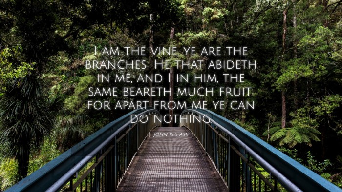 Picture 05 - John 15:5 ASV Desktop Wallpaper - I am the vine, ye are the branches: He that - Desktop Bible Verse Wallpaper
