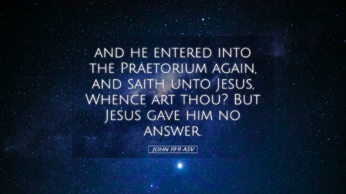 Picture 05 - John 19:9 ASV Desktop Wallpaper - and he entered into the Praetorium again, and - Desktop Bible Verse Wallpaper