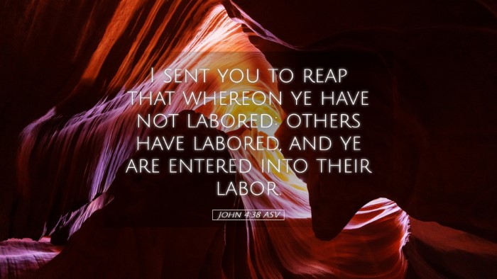 Picture 05 - John 4:38 ASV Desktop Wallpaper - I sent you to reap that whereon ye have not - Desktop Bible Verse Wallpaper