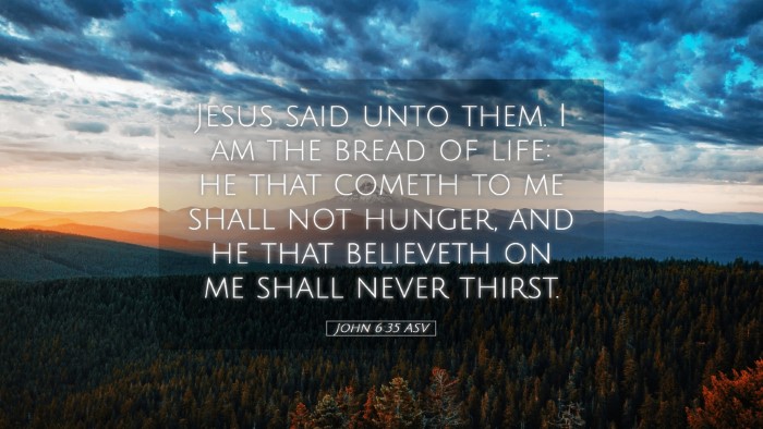Picture 05 - John 6:35 ASV Desktop Wallpaper - Jesus said unto them. I am the bread of life: he - Desktop Bible Verse Wallpaper