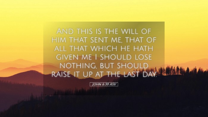 Picture 05 - John 6:39 ASV Desktop Wallpaper - And this is the will of him that sent me, that of - Desktop Bible Verse Wallpaper