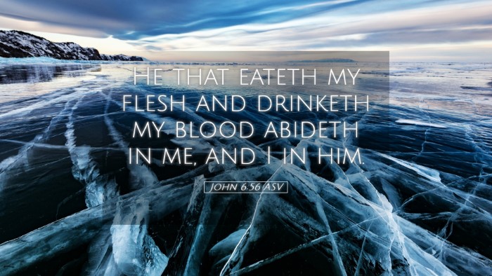 Picture 05 - John 6:56 ASV Desktop Wallpaper - He that eateth my flesh and drinketh my blood - Desktop Bible Verse Wallpaper