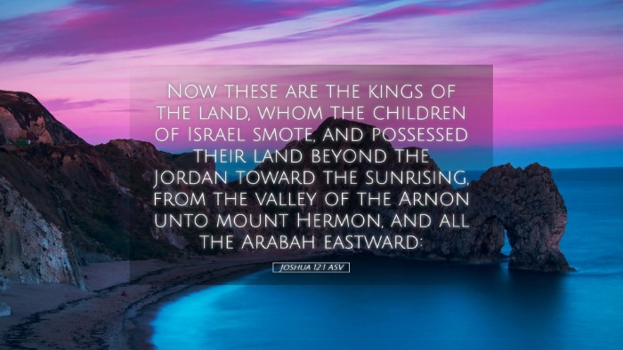 Picture 05 - Joshua 12:1 ASV Desktop Wallpaper - Now these are the kings of the land, whom the - Desktop Bible Verse Wallpaper