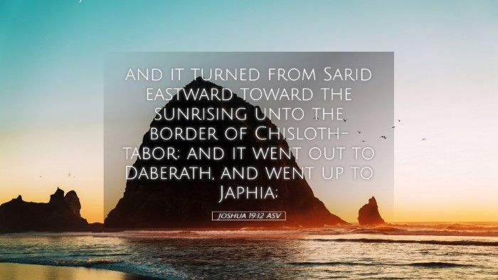 Picture 05 - Joshua 19:12 ASV Desktop Wallpaper - and it turned from Sarid eastward toward the - Desktop Bible Verse Wallpaper
