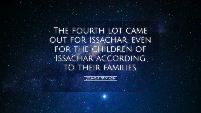Picture 05 - Joshua 19:17 ASV Desktop Wallpaper - The fourth lot came out for Issachar, even for - Desktop Bible Verse Wallpaper