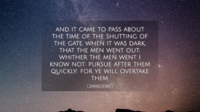 Picture 05 - Joshua 2:5 ASV Desktop Wallpaper - and it came to pass about the time of the - Desktop Bible Verse Wallpaper