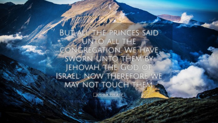 Picture 05 - Joshua 9:19 ASV Desktop Wallpaper - But all the princes said unto all the - Desktop Bible Verse Wallpaper