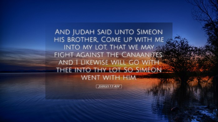 Picture 05 - Judges 1:3 ASV Desktop Wallpaper - And Judah said unto Simeon his brother, Come up - Desktop Bible Verse Wallpaper