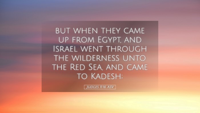 Picture 05 - Judges 11:16 ASV Desktop Wallpaper - but when they came up from Egypt, and Israel went - Desktop Bible Verse Wallpaper
