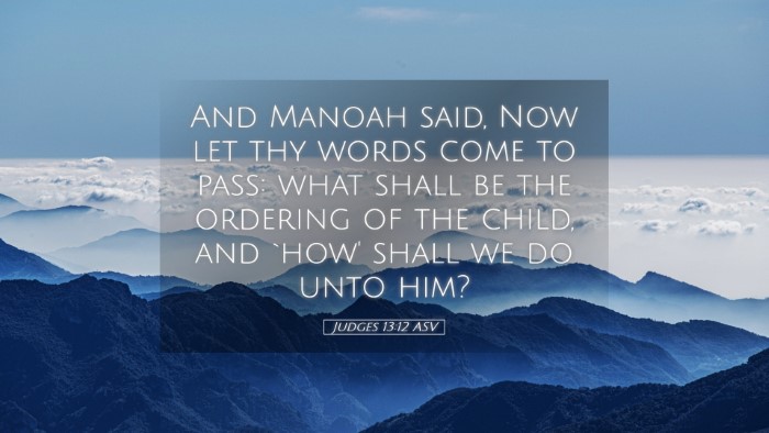 Picture 05 - Judges 13:12 ASV Desktop Wallpaper - And Manoah said, Now let thy words come to pass: - Desktop Bible Verse Wallpaper