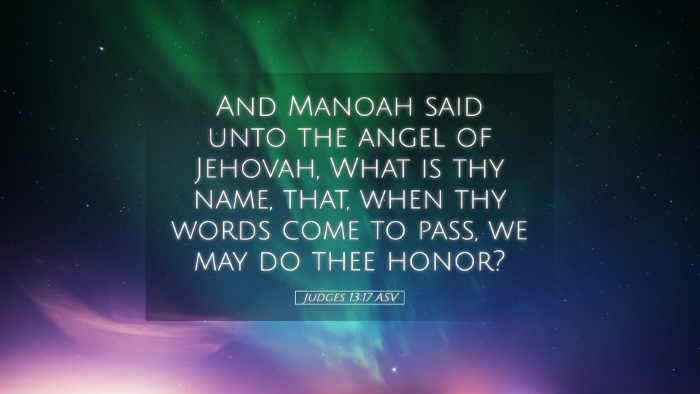 Picture 05 - Judges 13:17 ASV Desktop Wallpaper - And Manoah said unto the angel of Jehovah, What - Desktop Bible Verse Wallpaper