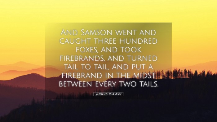 Picture 05 - Judges 15:4 ASV Desktop Wallpaper - And Samson went and caught three hundred foxes, - Desktop Bible Verse Wallpaper