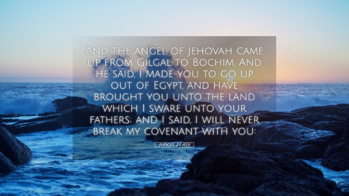 Picture 05 - Judges 2:1 ASV Desktop Wallpaper - And the angel of Jehovah came up from Gilgal to - Desktop Bible Verse Wallpaper