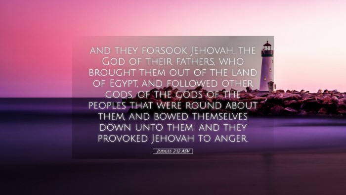Picture 05 - Judges 2:12 ASV Desktop Wallpaper - and they forsook Jehovah, the God of their - Desktop Bible Verse Wallpaper