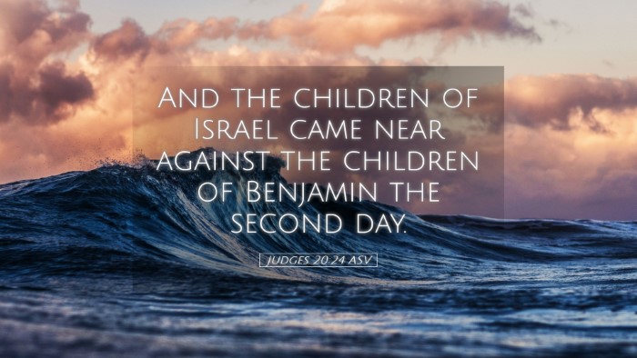 Picture 05 - Judges 20:24 ASV Desktop Wallpaper - And the children of Israel came near against the - Desktop Bible Verse Wallpaper