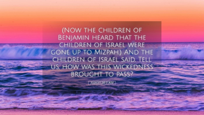 Picture 05 - Judges 20:3 ASV Desktop Wallpaper - (Now the children of Benjamin heard that the - Desktop Bible Verse Wallpaper