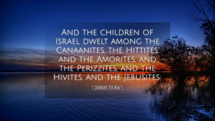 Picture 05 - Judges 3:5 ASV Desktop Wallpaper - And the children of Israel dwelt among the - Desktop Bible Verse Wallpaper