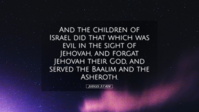 Picture 05 - Judges 3:7 ASV Desktop Wallpaper - And the children of Israel did that which was - Desktop Bible Verse Wallpaper