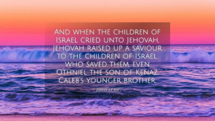 Picture 05 - Judges 3:9 ASV Desktop Wallpaper - And when the children of Israel cried unto - Desktop Bible Verse Wallpaper