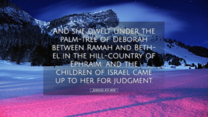 Picture 05 - Judges 4:5 ASV Desktop Wallpaper - And she dwelt under the palm-tree of Deborah - Desktop Bible Verse Wallpaper