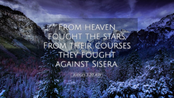 Picture 05 - Judges 5:20 ASV Desktop Wallpaper - From heaven fought the stars, From their courses - Desktop Bible Verse Wallpaper