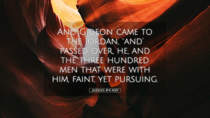 Picture 05 - Judges 8:4 ASV Desktop Wallpaper - And Gideon came to the Jordan, `and' passed over, - Desktop Bible Verse Wallpaper