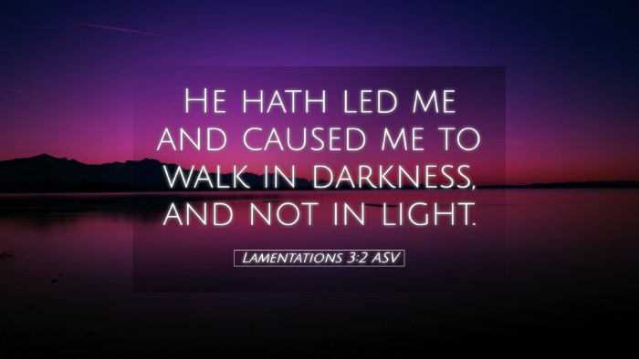 Picture 05 - Lamentations 3:2 ASV Desktop Wallpaper - He hath led me and caused me to walk in darkness, - Desktop Bible Verse Wallpaper