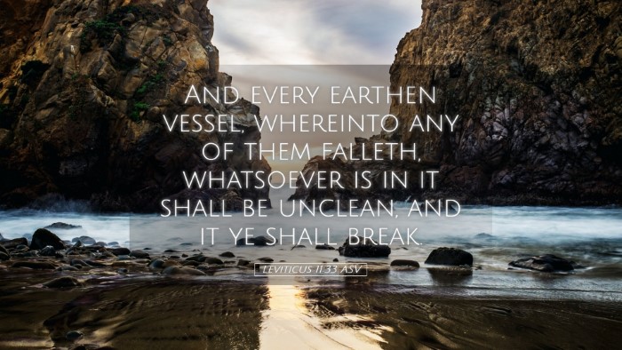 Picture 05 - Leviticus 11:33 ASV Desktop Wallpaper - And every earthen vessel, whereinto any of them - Desktop Bible Verse Wallpaper