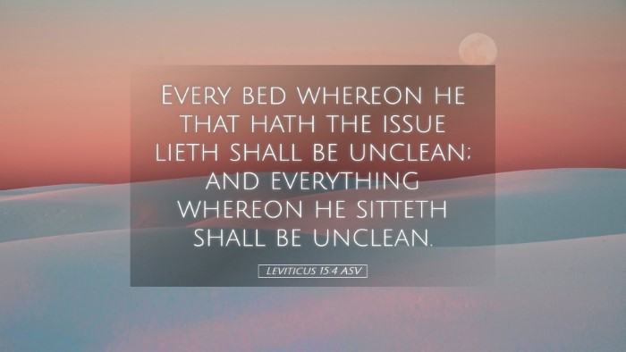 Picture 05 - Leviticus 15:4 ASV Desktop Wallpaper - Every bed whereon he that hath the issue lieth - Desktop Bible Verse Wallpaper