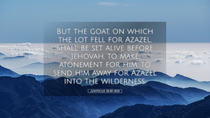 Picture 05 - Leviticus 16:10 ASV Desktop Wallpaper - But the goat, on which the lot fell for Azazel, - Desktop Bible Verse Wallpaper