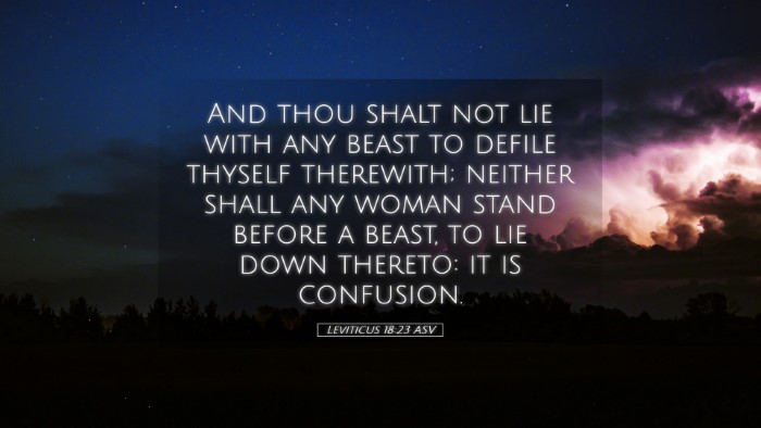 Picture 05 - Leviticus 18:23 ASV Desktop Wallpaper - And thou shalt not lie with any beast to defile - Desktop Bible Verse Wallpaper