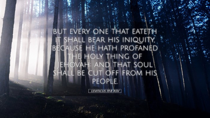 Picture 05 - Leviticus 19:8 ASV Desktop Wallpaper - but every one that eateth it shall bear his - Desktop Bible Verse Wallpaper