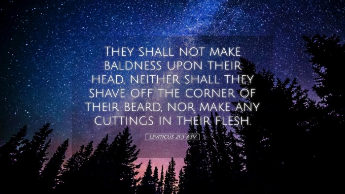 Picture 05 - Leviticus 21:5 ASV Desktop Wallpaper - They shall not make baldness upon their head, - Desktop Bible Verse Wallpaper