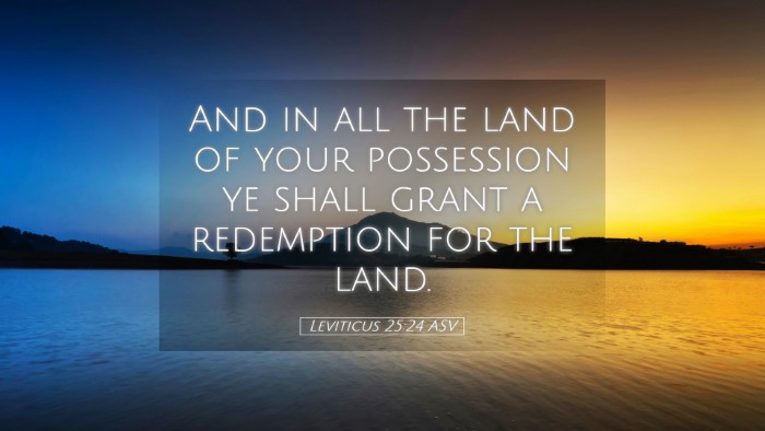 Picture 05 - Leviticus 25:24 ASV Desktop Wallpaper - And in all the land of your possession ye shall - Desktop Bible Verse Wallpaper