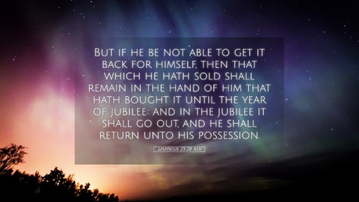 Picture 05 - Leviticus 25:28 ASV Desktop Wallpaper - But if he be not able to get it back for himself, - Desktop Bible Verse Wallpaper