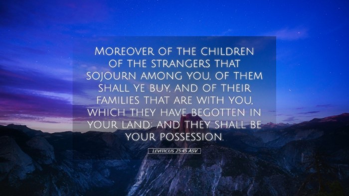 Picture 05 - Leviticus 25:45 ASV Desktop Wallpaper - Moreover of the children of the strangers that - Desktop Bible Verse Wallpaper