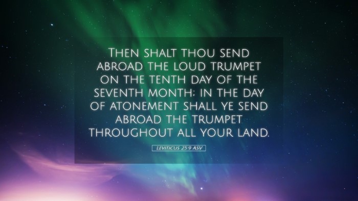 Picture 05 - Leviticus 25:9 ASV Desktop Wallpaper - Then shalt thou send abroad the loud trumpet on - Desktop Bible Verse Wallpaper
