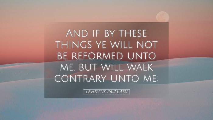 Picture 05 - Leviticus 26:23 ASV Desktop Wallpaper - And if by these things ye will not be reformed - Desktop Bible Verse Wallpaper