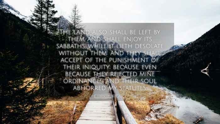 Picture 05 - Leviticus 26:43 ASV Desktop Wallpaper - The land also shall be left by them, and shall - Desktop Bible Verse Wallpaper