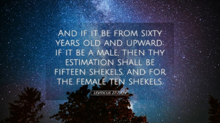 Picture 05 - Leviticus 27:7 ASV Desktop Wallpaper - And if it be from sixty years old and upward; if - Desktop Bible Verse Wallpaper