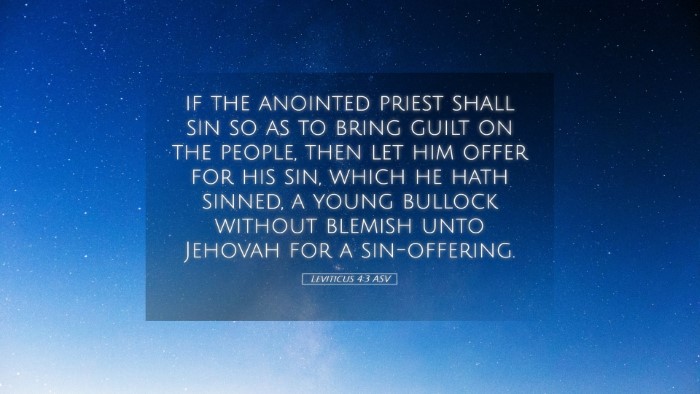 Picture 05 - Leviticus 4:3 ASV Desktop Wallpaper - if the anointed priest shall sin so as to bring - Desktop Bible Verse Wallpaper